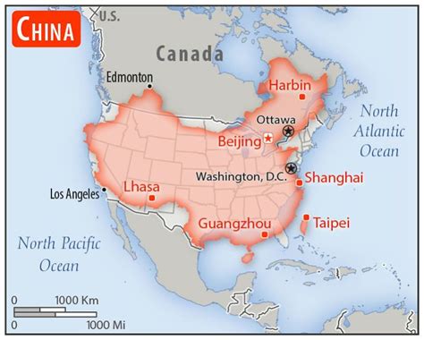 area of china vs usa map